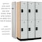 Salsbury Industries Wardrobe Locker, 45" W, 21" D, 76" H, (3) Wide, (6) Openings, Gray 22361GRY - alternate 5